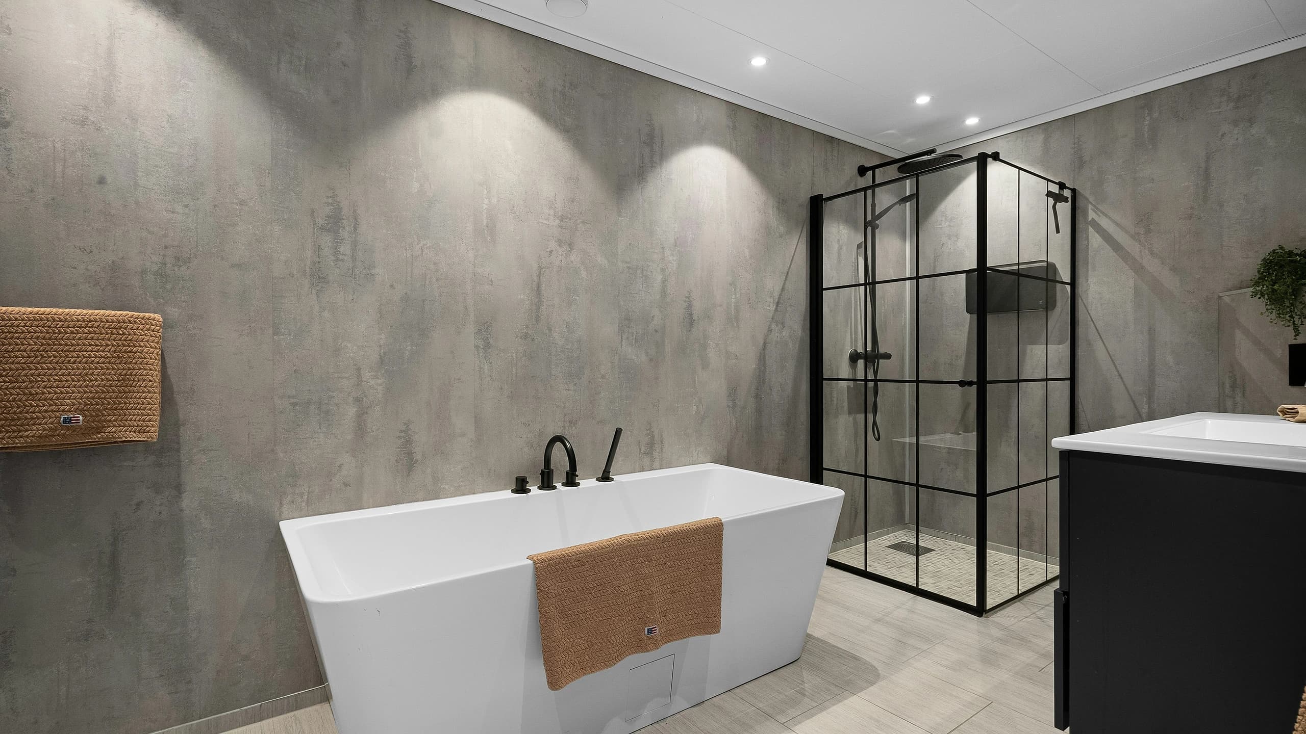 Spa-style master bathroom renovation in St Albans